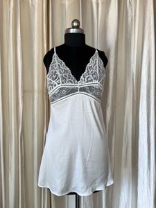 Lace Trimmed White Camisole
