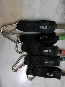 Resistence set tubes for fitness homegym exercise