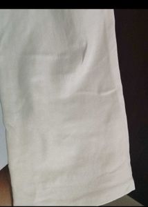 combo Cream Relaxed Fit Drawstring Pants