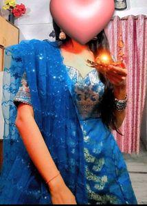 New Stunning Blue kurta set with dupatta