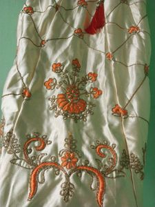 Silk Lahnga In Zari Work For Girls