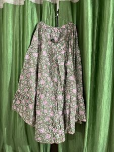 Floral Print Ethnic Skirt