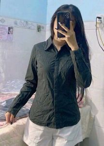 Classic Black Button-Up Shirt