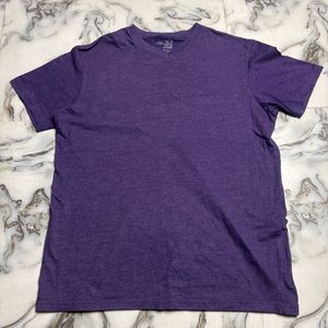 Men's Purple V-Neck T-Shirt