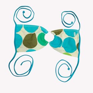 Boho Polka Dot Halter Bikini Top