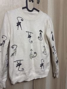 Cute Cat Print Sweater