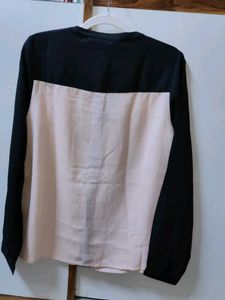 Chic Colorblock Long Sleeve Top