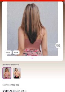 Satin Cami Crop Top