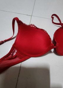 Sensual Red lace push up Bra
