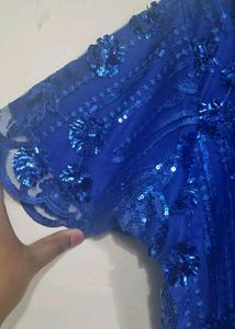 Stunning Blue Sequin Dress