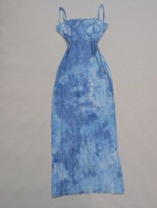 NEWME Blue Tie-Dye Bodycon Midi 🌊