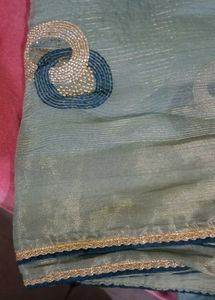 Elegant Embroidered Saree