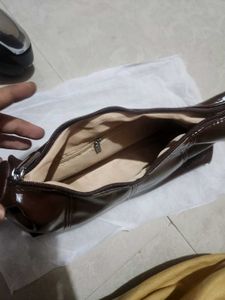 SHEIN Brown Faux Leather Handbag