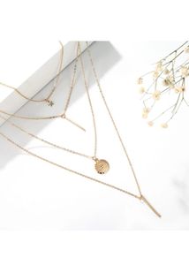 Layered Star Pendant Necklace