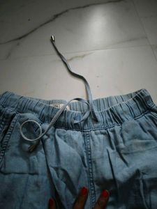Light Blue Casual Pants