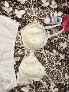 🤍Ivory Lace Bra and Panty Set🤍