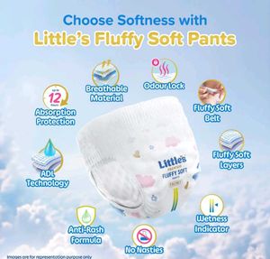 2 packs of Little's Premium Diaper Pants