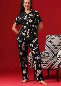Cute Abstract Print night suit