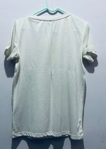 White Sequin Tee