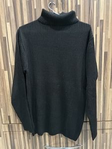 Classic Black Turtleneck Sweater