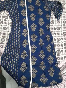 Elegant Blue Printed Kurta