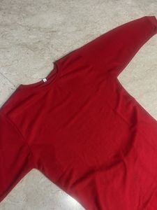 Unisex Red Full Tracksuit/Nightsuit 10-12 years