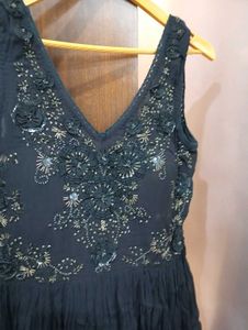 Embellished black Ethnic Gown