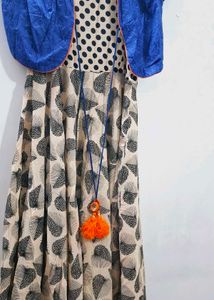 Ethnic Gown With Jacket Price Drop