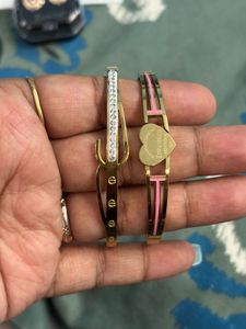 Stylish Gold Bracelets (Set of 2)