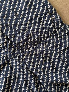 Navy &amp; White Patterned Casual dress 👗
