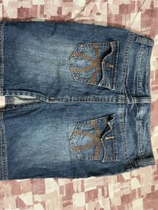 Classic Blue Denim Mini Skirt