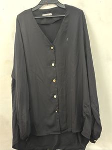 Elegant Black Button-Up Blouse