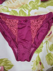 Elegant Purple Lace Bra &amp; Panty Set