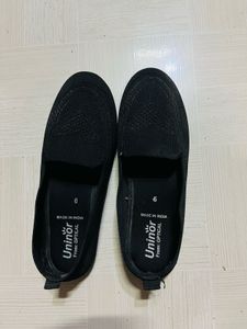Black Loafer Style Flats