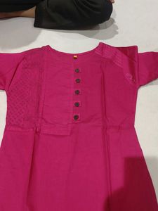 Elegant Pink Cotton Kurta