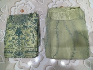 Designer Work Kurta with Sharara