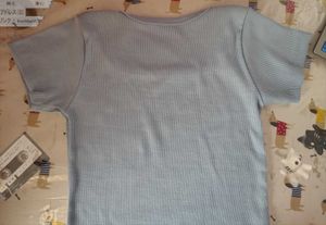 Cute Blue Crop Top