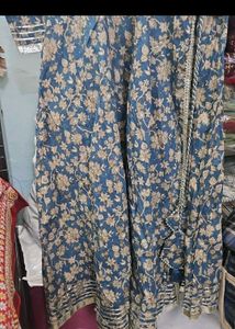 Elegant Blue Floral Kurta set