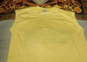 Sleeveless Yellow T-Shirt