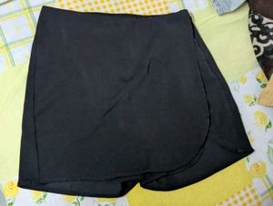 Newme Solid Layered Wrap Skorts