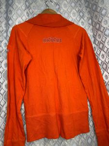 Adidas Orange Zip-Up Jacket