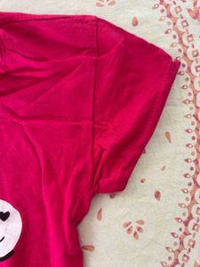 Cute Pink "Happy" Smiley T-Shirt