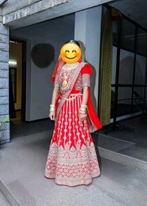 Stunning Red Bridal Lehenga
