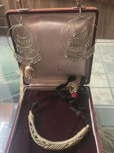 Dokra Necklace with Kashmiri zumkha