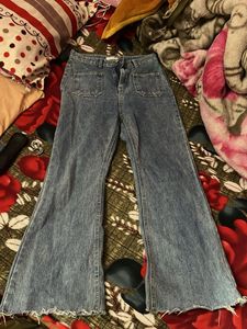 Flared Denim Jeans