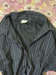 Chic Striped Button-Up Shirt