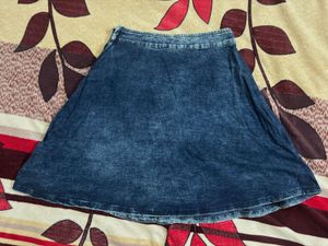 Denim A-Line Skirt