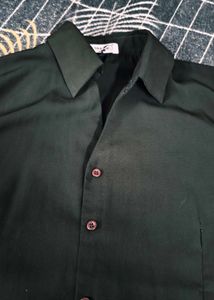 Classic Dark Green Button-Up Shirt