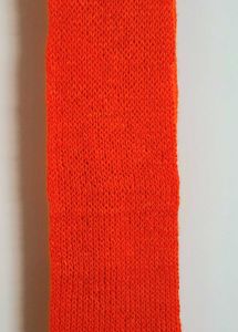 Vibrant Orange Knitted Scarf