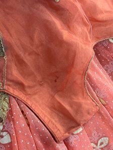 Beautiful Peach Gown with Embellished Bodice